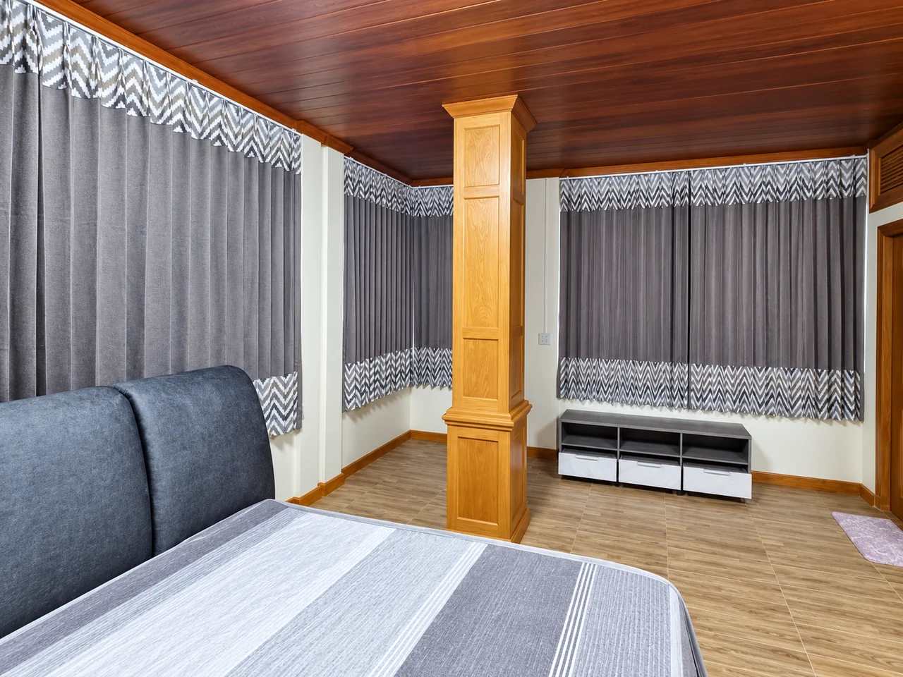 ผ้าม่านในพื้นที่พักผ่อน